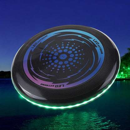 GlowFlight™ – Den lysende frisbee for morsomme spill i mørket!