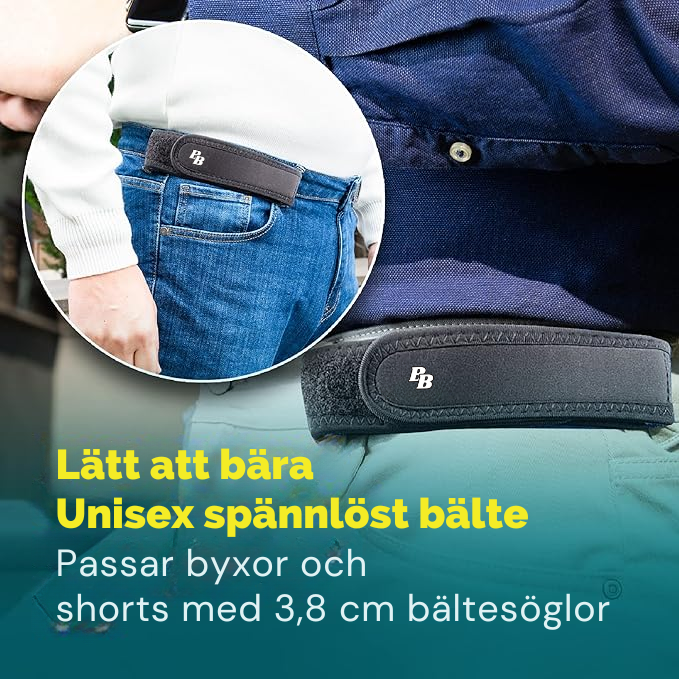 BeltBuddy™ - Belte uten spenne for maksimal komfort og frihet