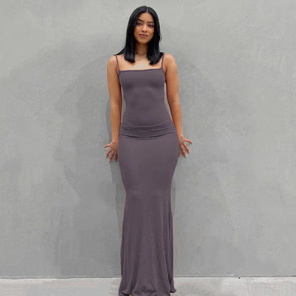 SilkElegance™ Luxury Satin Maxi Dress