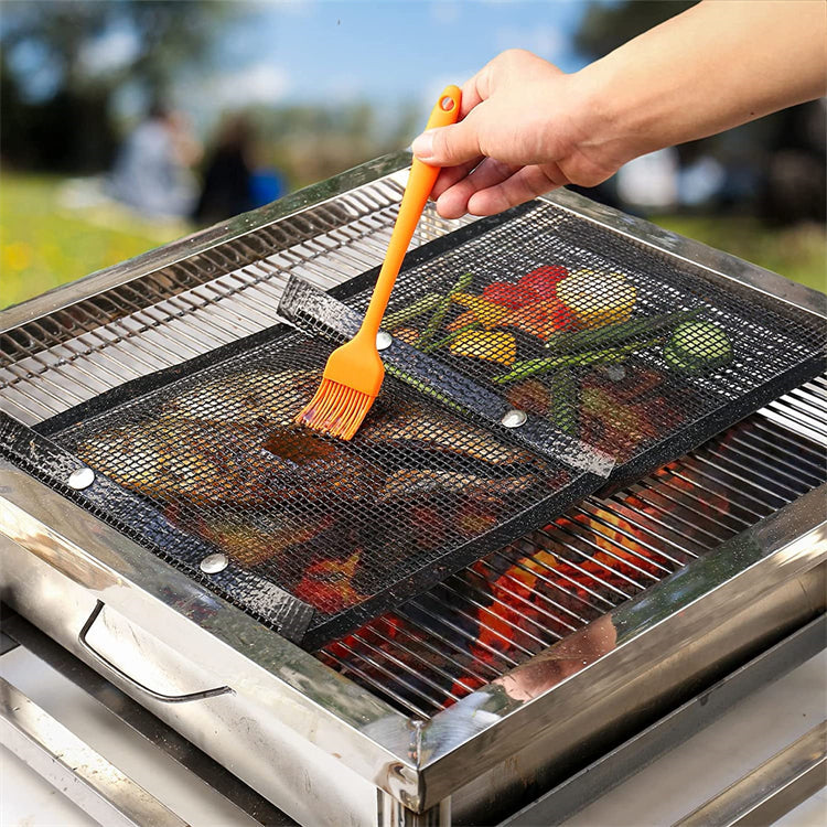 Grilla Säkert Meshväska - Återanvändbar Non-Stick PTFE Grillväska för Perfekta Grillresultat